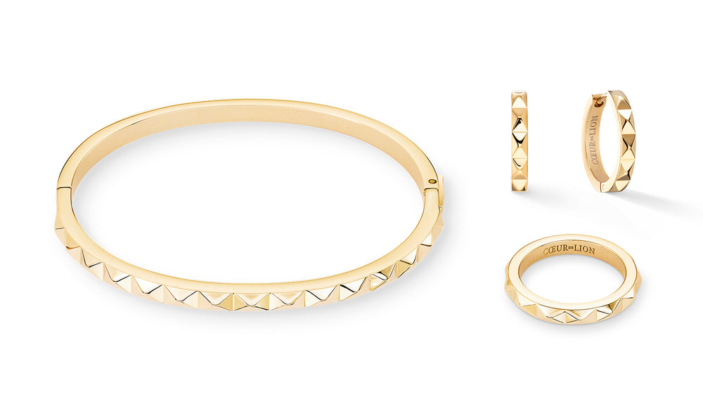 Coeur De Lion | Gold Plated Spiked Hoops