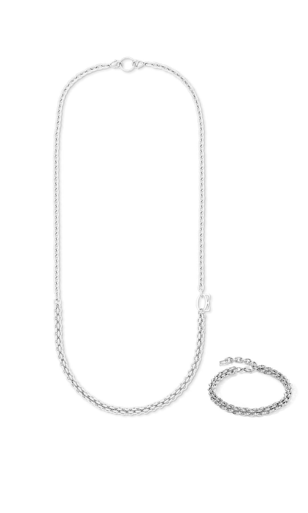 Coeur De Lion | Steel Mesh Chain Necklace