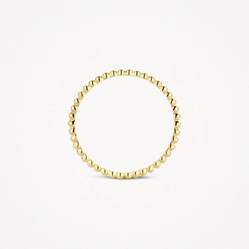 Blush Gold | 14K Yellow Gold Dotted Ring