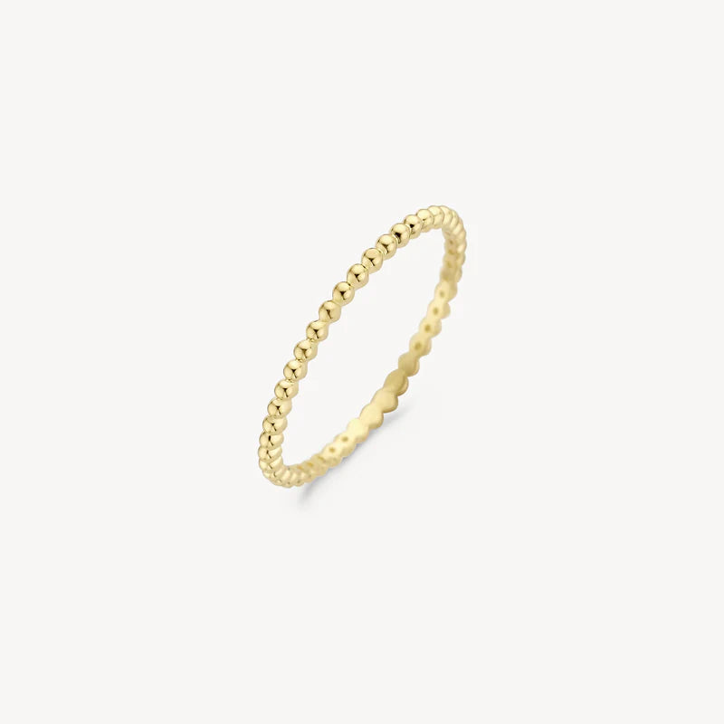 Blush Gold | 14K Yellow Gold Dotted Ring