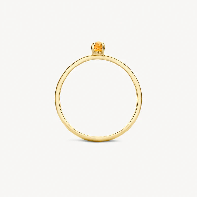 Blush Gold | 14K Yellow Gold & Citrine Ring