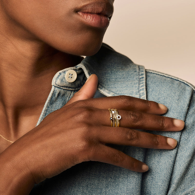 Blush Gold | 14K Yellow Gold & Smokey Quartz Ring