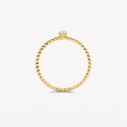 Blush Gold | 14K Yellow Gold & Zirconia Ring