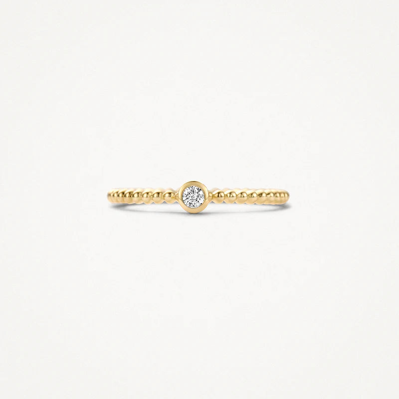 Blush Gold | 14K Yellow Gold & Zirconia Ring