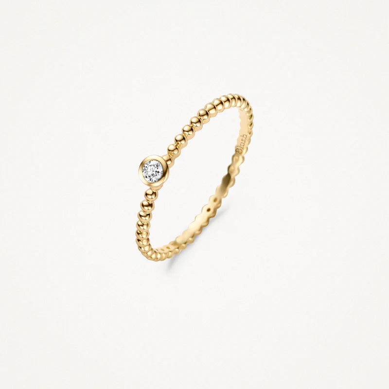 Blush Gold | 14K Yellow Gold & Zirconia Ring