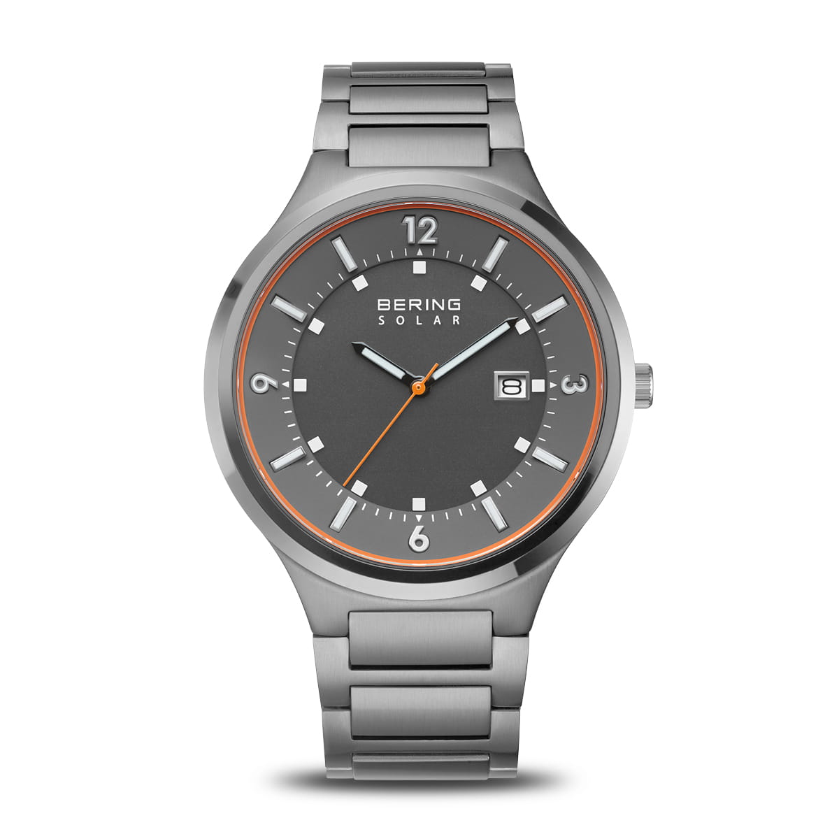 Bering | Brushed Grey Solar Powered Watch