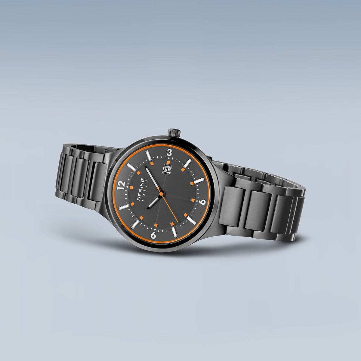 Bering | Brushed Grey Solar Powered Watch