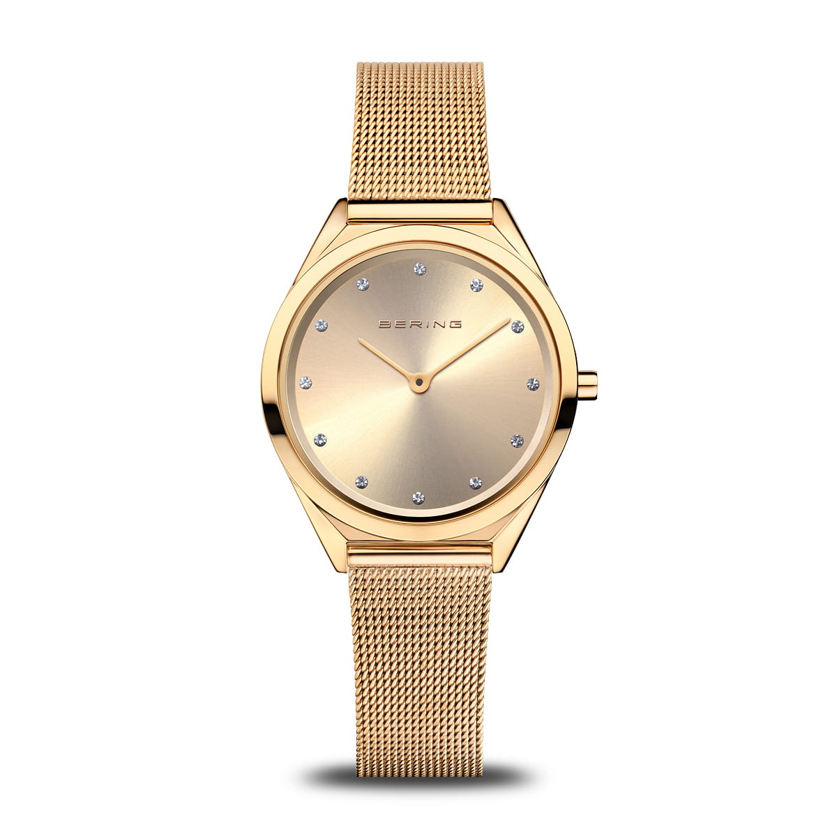 Bering |  Ultra Slim 31mm Gold Stainless Mesh Watch