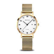 Bering | Titanium & gold Plate 34mm Watch