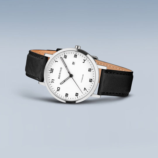 Bering | Titanium 34mm White & Black Watch