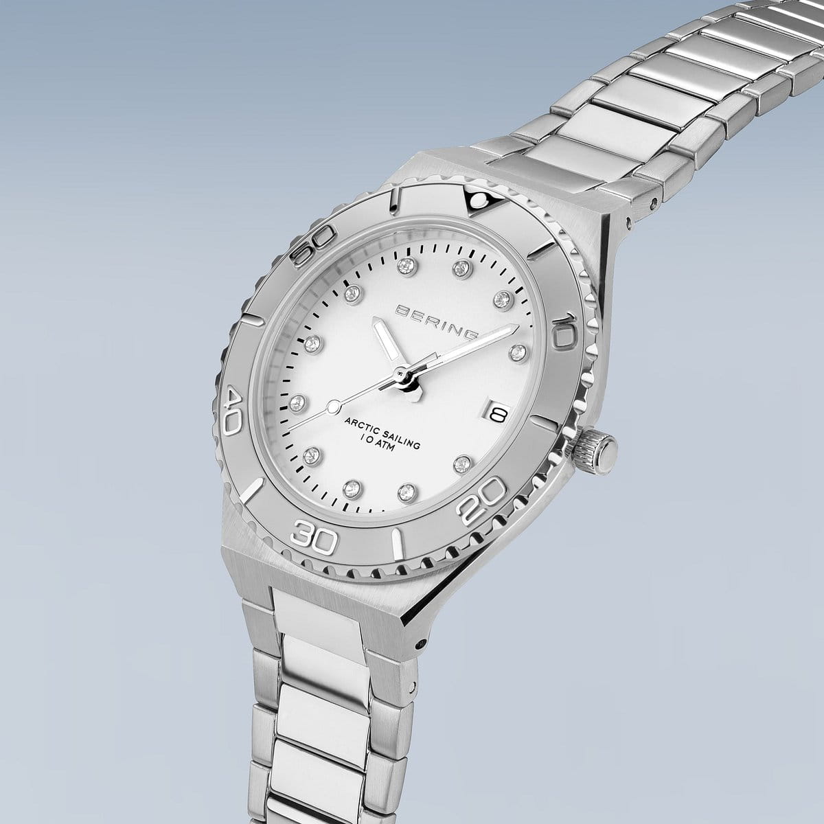 Bering |  Classic Collection 36mm Brushed Silver Watch