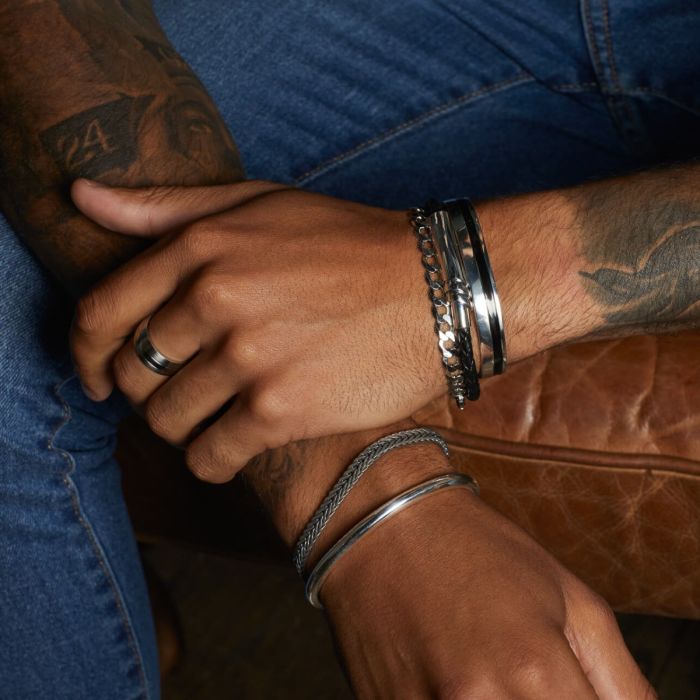 Fred Bennett | Heavyweight Diamond Cut Curb Bracelet