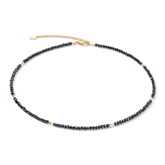 Coeur De Lion | Little Twinkle Gold & Black Necklace