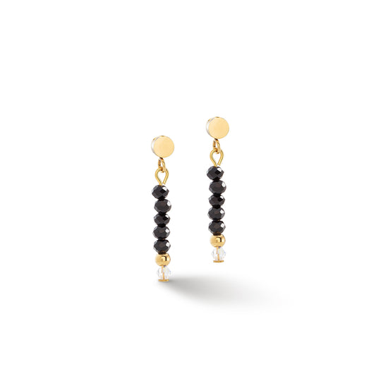 Coeur De Lion | Little Twinkle Gold & Black Earrings