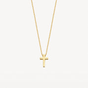 Blush Gold | 14K Petite Cross Necklace