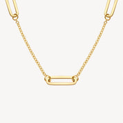 Blush Gold | 14k Yellow Gold Link Station Necklace