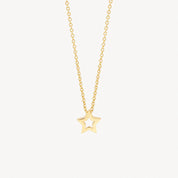 Blush Gold | 14K Open Star Necklace