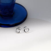 Kit Heath |  Bevel Cirque CZ Stud Earrings