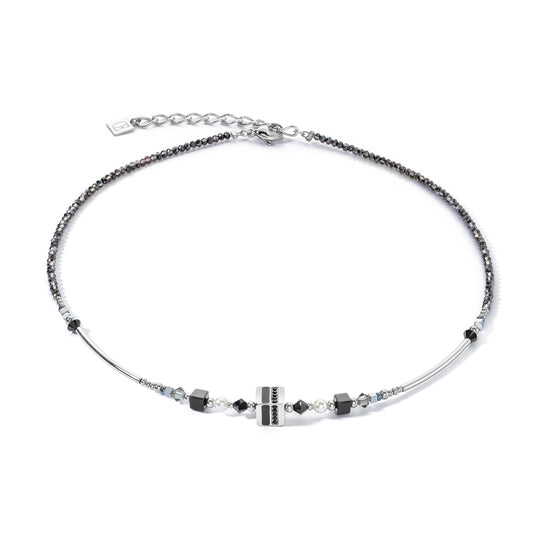 Coeur De Lion | Square Stripes Bracelet in Black