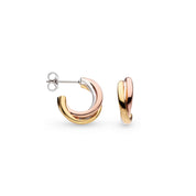 Kit Heath | Bevel Trilogy Golds Hoop Earrings