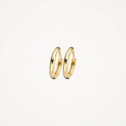 Blush Gold | 14K 11mm Hoop Earrings