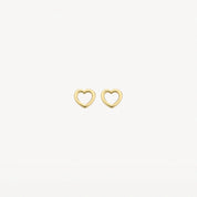 Blush Gold | 14K Heart Studs