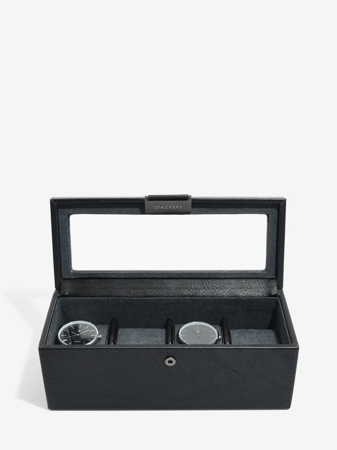 Stackers | 4 piece Watch Box - Black