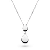 Kit Heath |  Coast Pebbles Double Droplet 18" Necklace