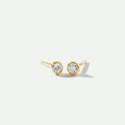 Alexis | 9ct Yellow Gold 0.10ct tw Lab Grown Diamond Earrings-0