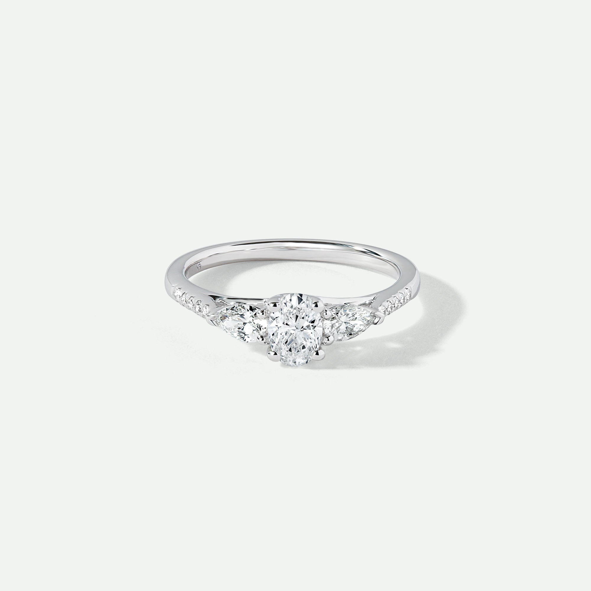 Alissa | 9ct White Gold 0.75ct tw Lab Grown Diamond Engagement Ring-0