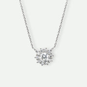 Anya | 9ct White Gold 0.36ct tw Lab Grown Diamond Cluster Pendant-0