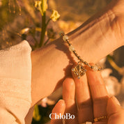 ChloBo | Gold Sparkling Bloom Aventurine Bracelet