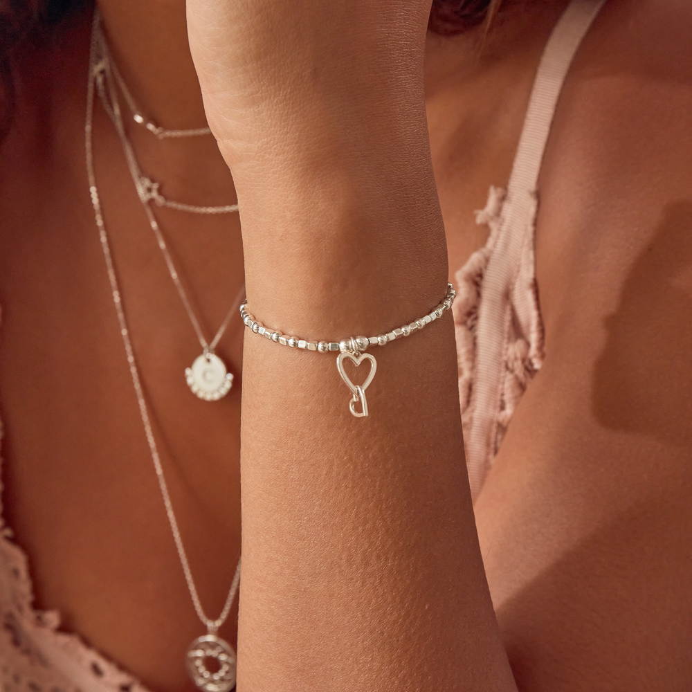 ChloBo |  Mini Cube Interlocking Hearts Bracelet