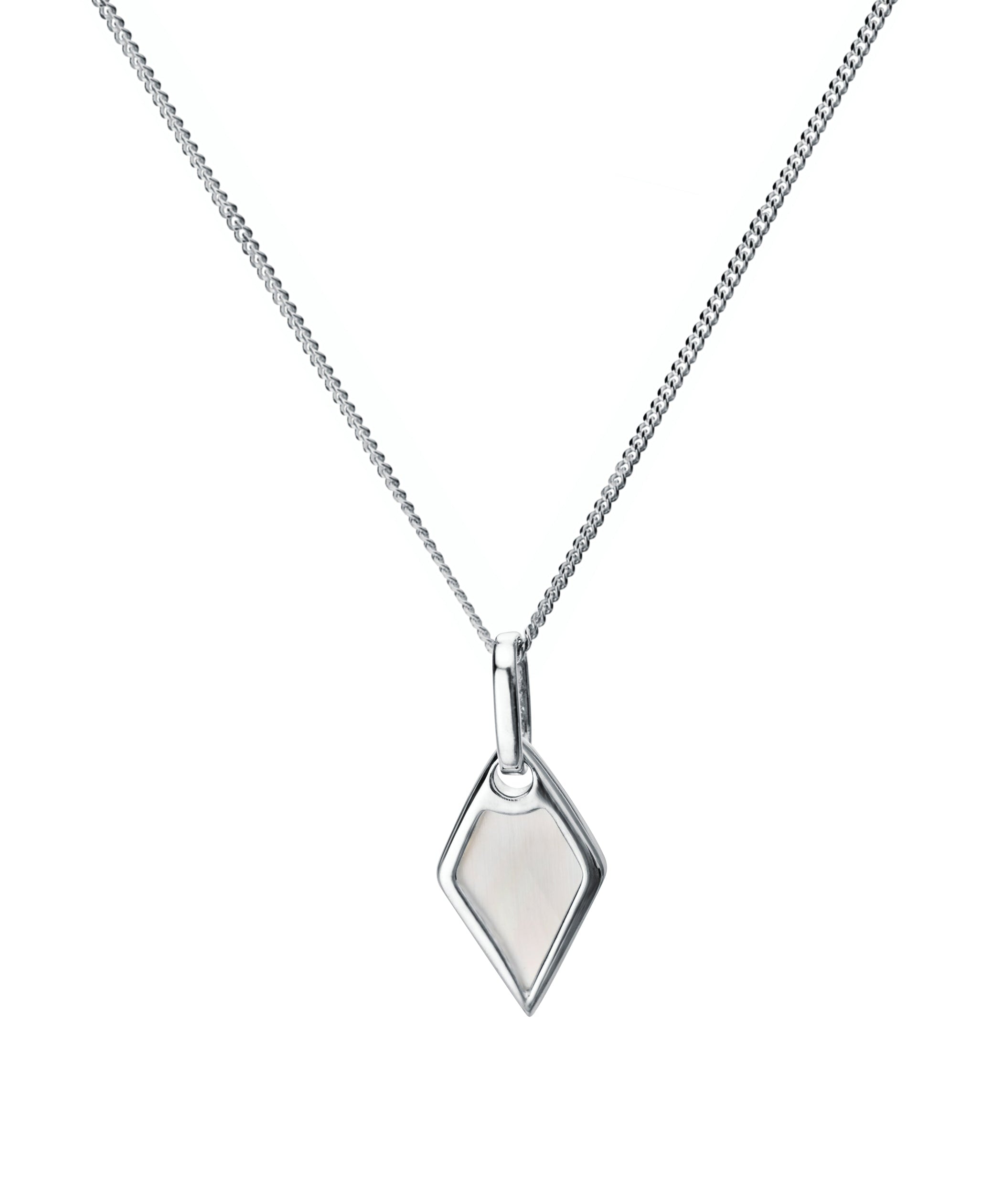 Sterling Silver Crystal & MOP Pendant-1