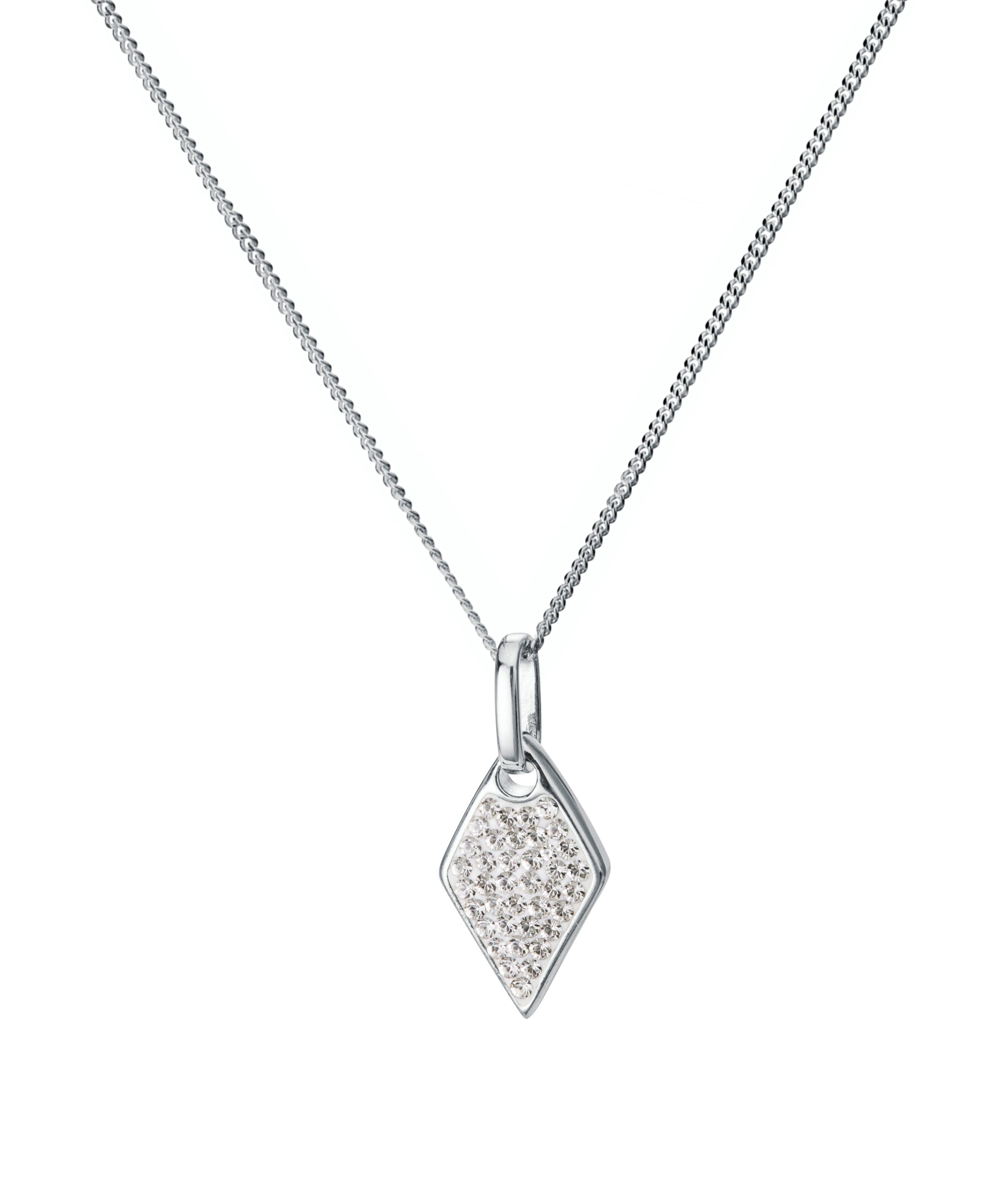 Sterling Silver Crystal & MOP Pendant-0