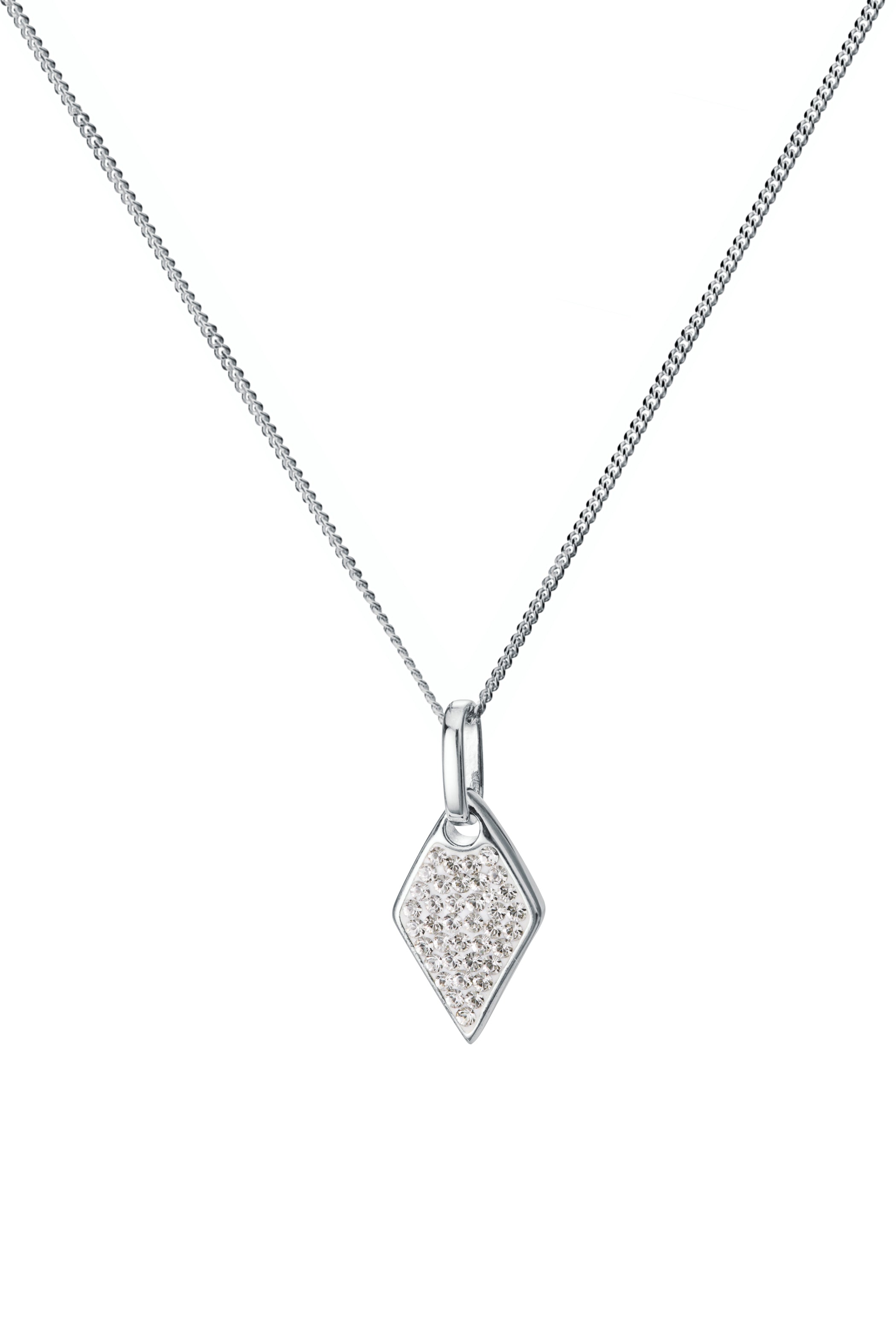 Sterling Silver Crystal & MOP Pendant-0