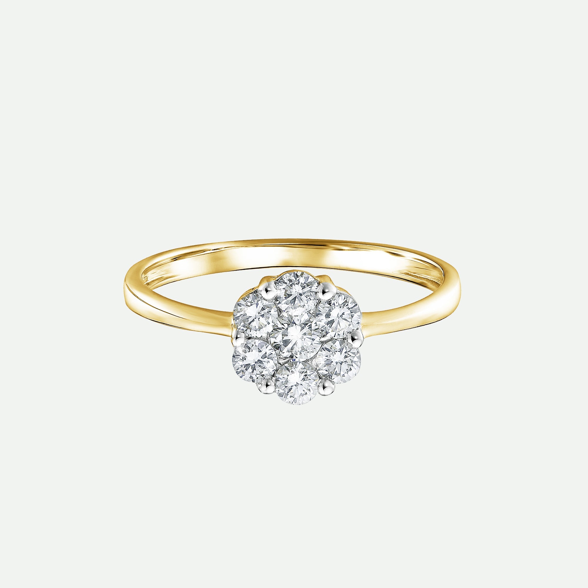 Reese | 9ct Yellow Gold 0.46ct tw Lab Grown Diamond Ring-0