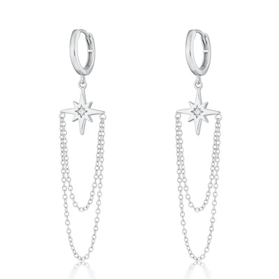 Scream Pretty | Starburst Chain Drop Earrings