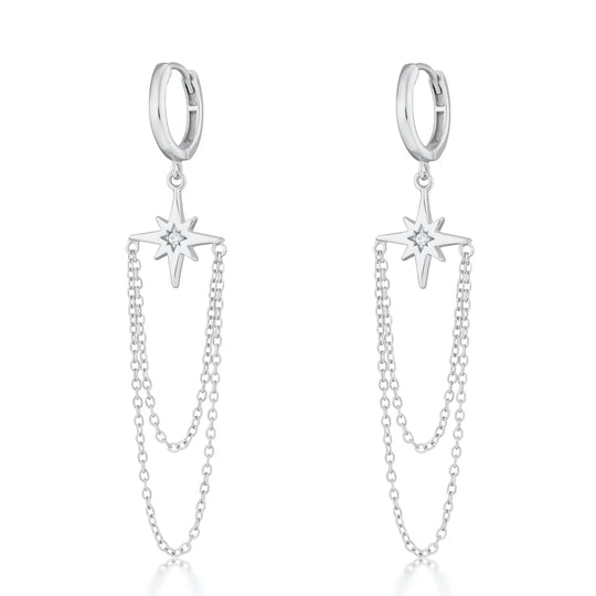 Scream Pretty | Starburst Chain Drop Earrings