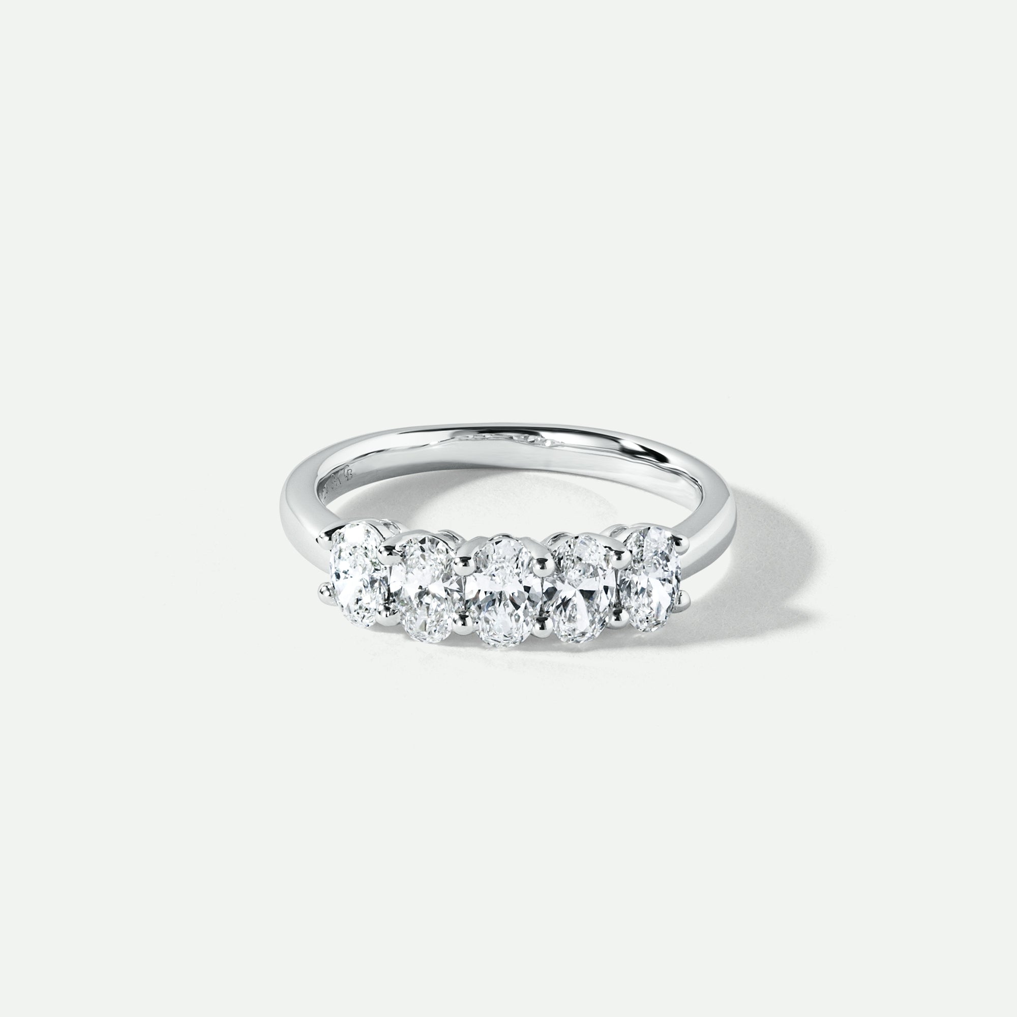 Chiara | 9ct White Gold 1ct tw Lab Grown Diamond Five Stone Engagement Ring-0