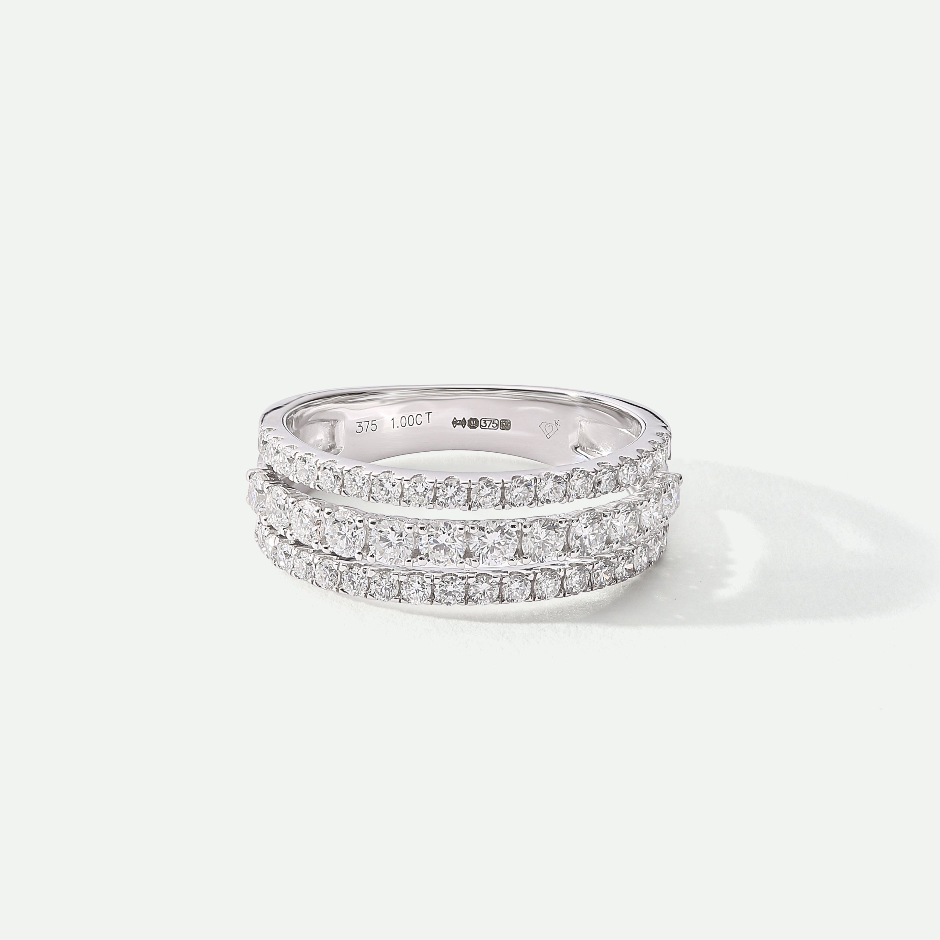 Colette | 9ct White Gold 1ct tw Lab Grown Diamond Ring-0