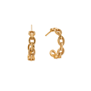 ChloBo | Gold Figaro Chain Huggie Hoops