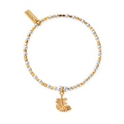 ChloBo | Gold & Silver Curved Feather Bracelet