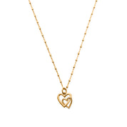 ChloBo | Gold Delicate Interlocking Love Heart Necklace