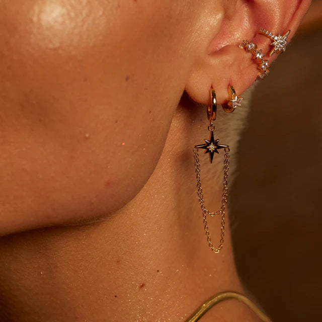 Scream Pretty | Starburst Chain Drop Earrings