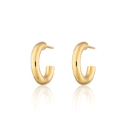 Scream Pretty |  Chunky Hoop Gold Plated Hoop Earrings