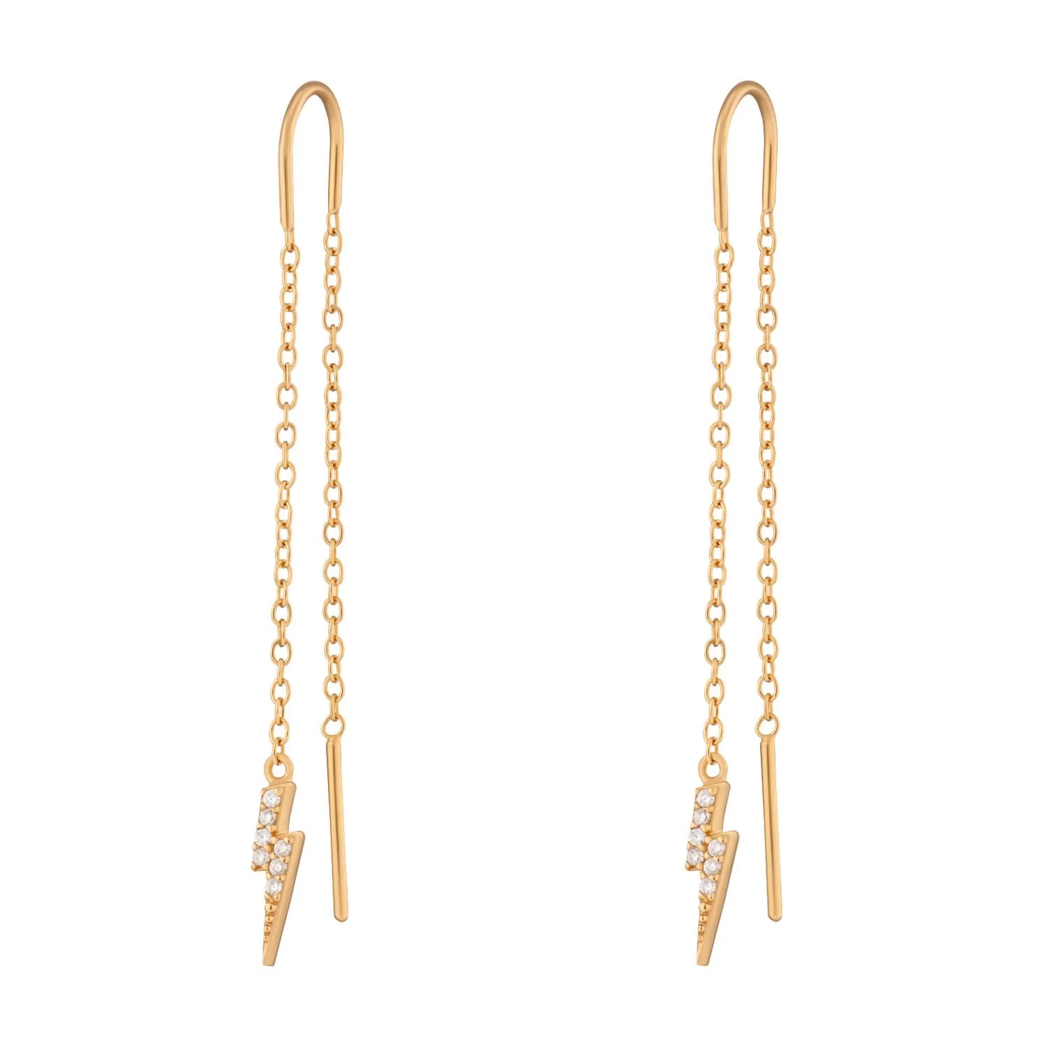 Scream Pretty |  Sparkling Lightning Threader Earrings