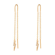 Scream Pretty |  Sparkling Lightning Threader Earrings