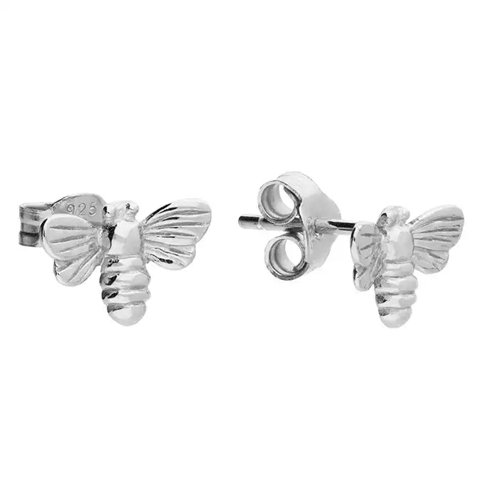 Penmans | Mini Bee Silver Earrings