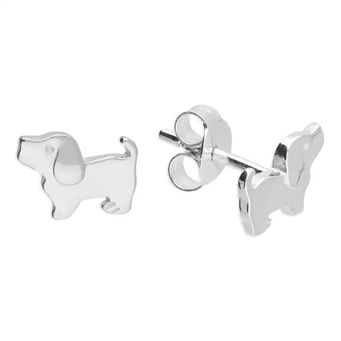 Penmans | Cute Dog Silver Earrings